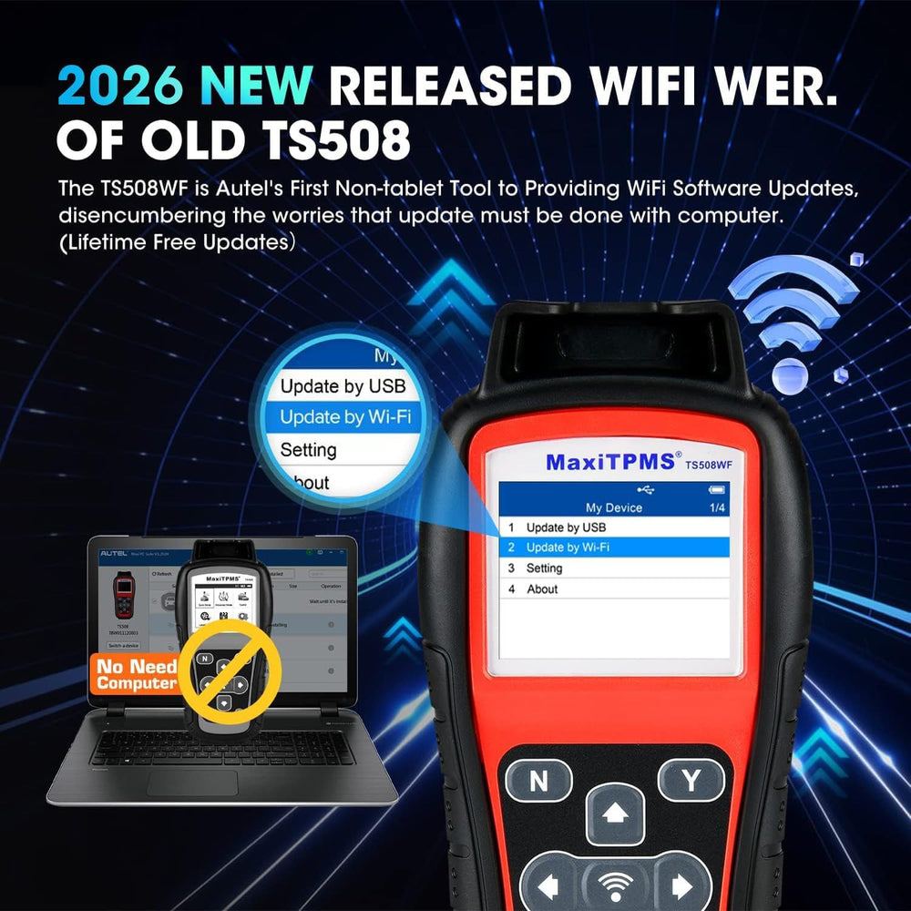 OBD Relearn option on TS508WF writes sensor IDs directly to ECU