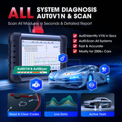 Autel MK808S live data graphs visualize sensor trends.