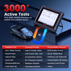 Autel MK900 offers 3000+ active tests for diverse diagnostics.