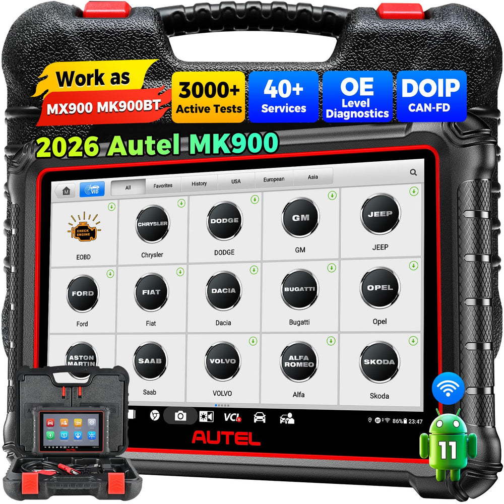 Autel MK900 dashboard display for quick real-time system checks.