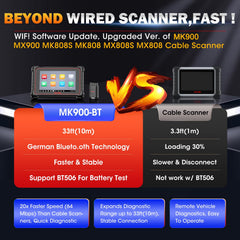 Autel MK900BT CAN FD and DOIP protocols support modern vehicle networks.