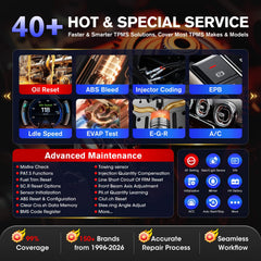 Autel MK900TS WiFi report printing and online storage.