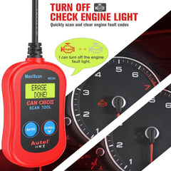 Autel MS300 check engine light status aids quick awareness.