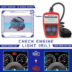 Autel MS309 DTC definitions with on-screen code meanings feature.