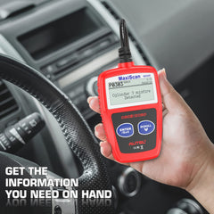 Autel MS309 reads emissions status and I/M readiness during checks.