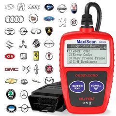 Autel MS309 OBD2 scanner front view for quick diagnostics.