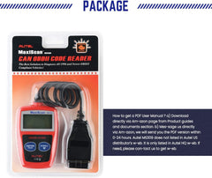Autel MS309 packaging and quick-start guide included.