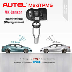 Autel MX-Sensor works with TS408, TS508, and MK808TS TPMS tools.