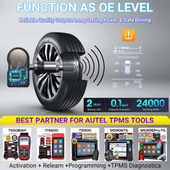 Autel MX-Sensor ultra-lightweight at 11 grams improves wheel balance.