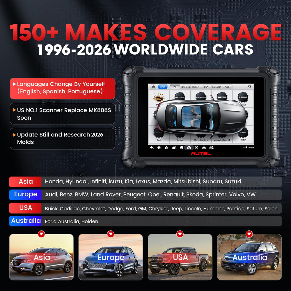 Autel MX900 language options support diverse workshop teams