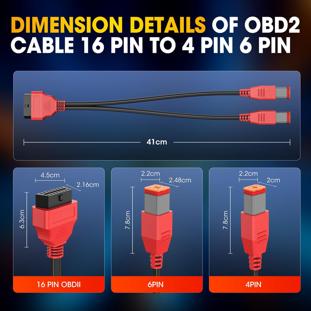 Autel cable with gold-plated contacts reduces oxidation and improves contact.
