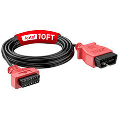 Autel OBD2 extension cable 10ft front view shows durable connector for easy diagnostics