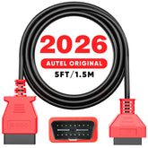 Autel OBD2 extension cable with 16-pin male-to-female connectors and 5-foot reach.