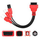 Autel Original 3-in-1 OBD2 adapter 16-pin to 6-pin cable for motorcycle diagnostics.