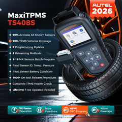 Autel TS408S OBD2 port connected for seamless vehicle diagnostics.