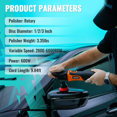 AUTIWOZ Mini Buffer Polisher M14 thread for pad compatibility