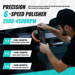 AUTIWOZ rotary polisher with six-speed control for precise surface work