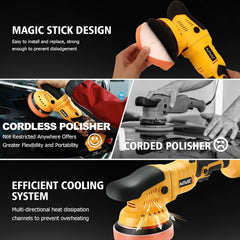 AUTIWOZ speed control dial enables tailored buffing intensity.