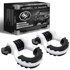 AUTMATCH D Ring Shackle 3/4 inch two-pack ready for heavy off-road towing.