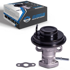 Auto Parts Prodigy EGR valve in Camry engine compartment for direct replacement.