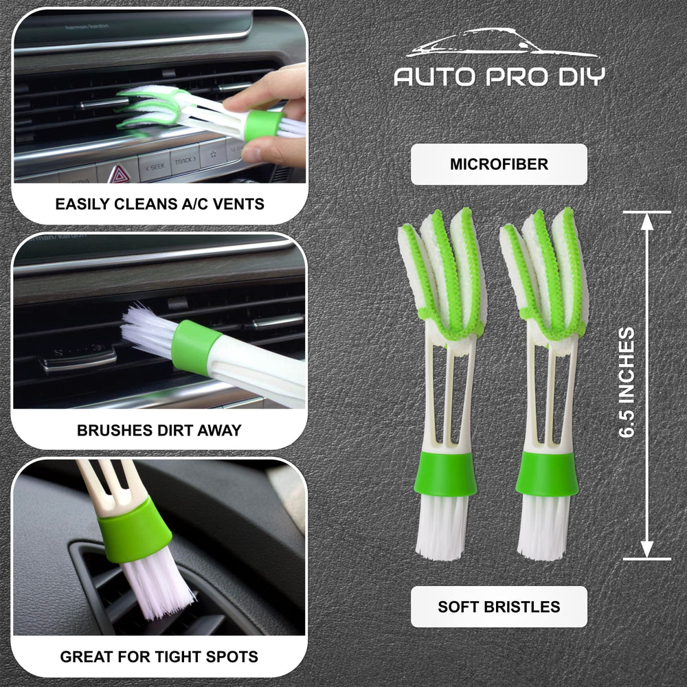 AUTO PRO DIY nylon wire brush offers gentle scrubbing for everyday grime.