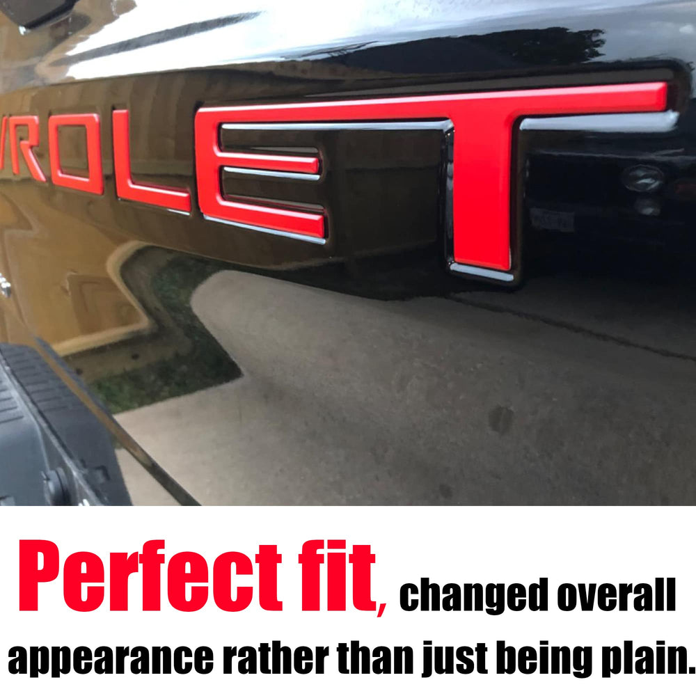 Auto Safety tailgate letters easy installation for quick customization.