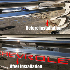 Auto Safety tailgate letters strong 3M adhesive ensure secure, lasting installation.