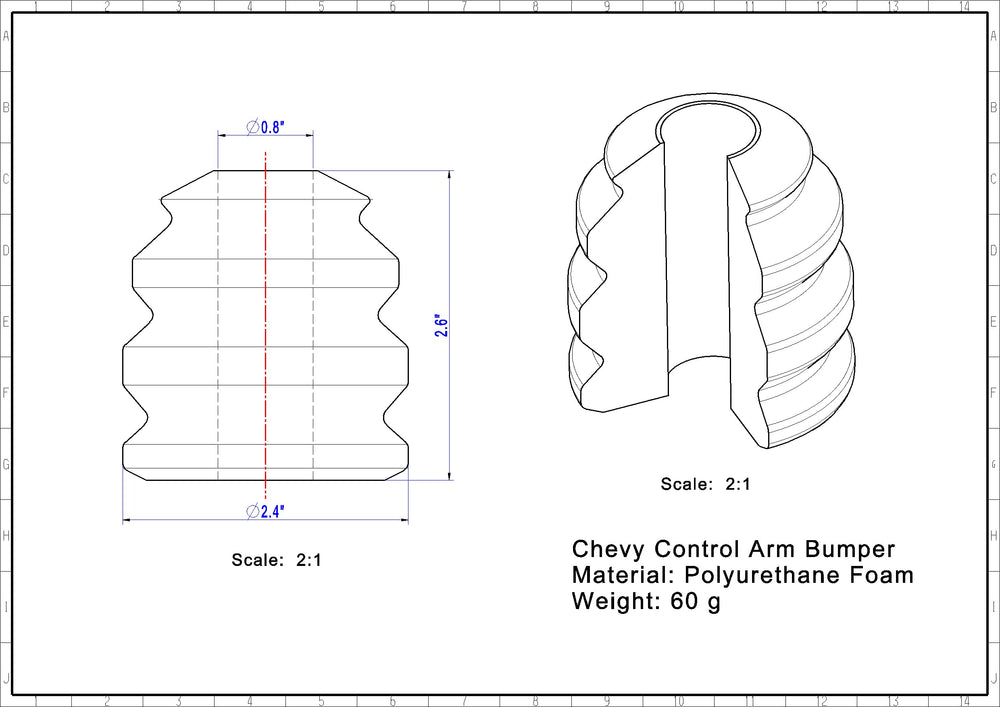 Autoacc front bump stop on Silverado/Sierra for reduced bottoming