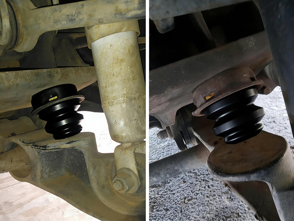 Autoacc front bump stop on Yukon/Denali for improved ride quality