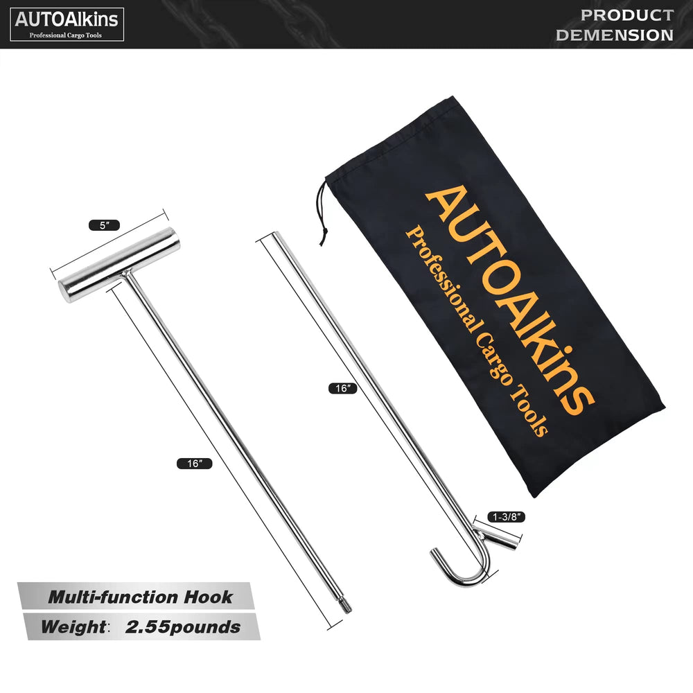 AUTOAlkins puller with T-handle grip for comfortable handling.
