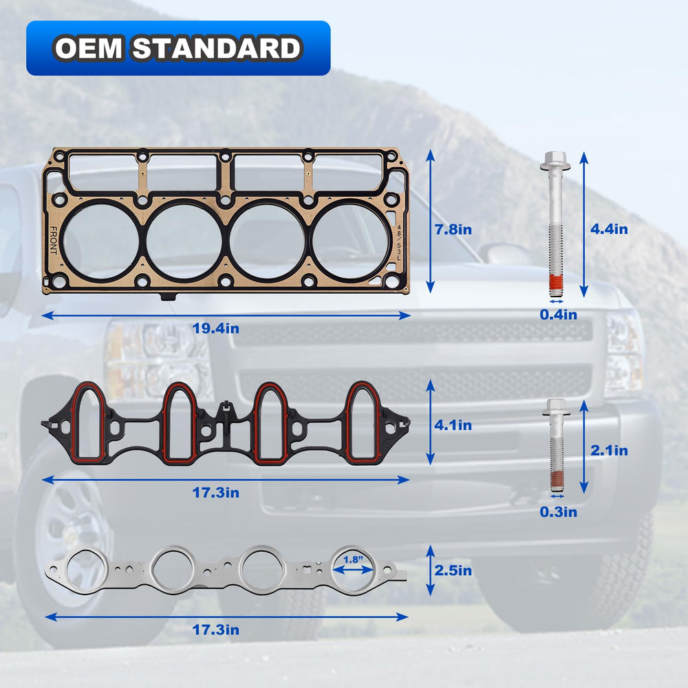 AUTOBABA 5.3 intake manifold gasket, ensures reliable sealing.