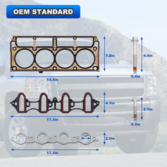 AUTOBABA 5.3 intake manifold gasket, ensures reliable sealing.