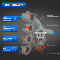 AUTOBABA 667-203 turbocharger assembly ready for installation