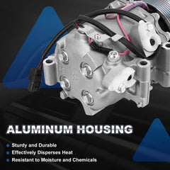 AUTOBABA AC compressor with clutch assembly detail demonstrates OEM-quality replacement
