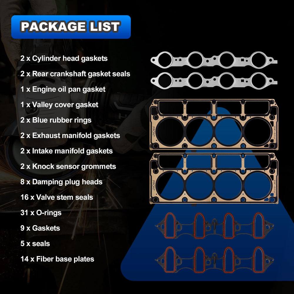 AUTOBABA gasket set demonstrating OEM-specs and complete coverage.