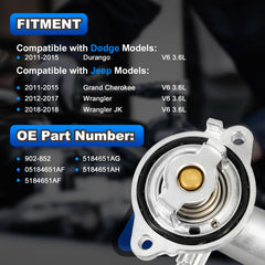 AUTOBABA thermostat housing port connection with durable aluminum for smooth coolant flow.
