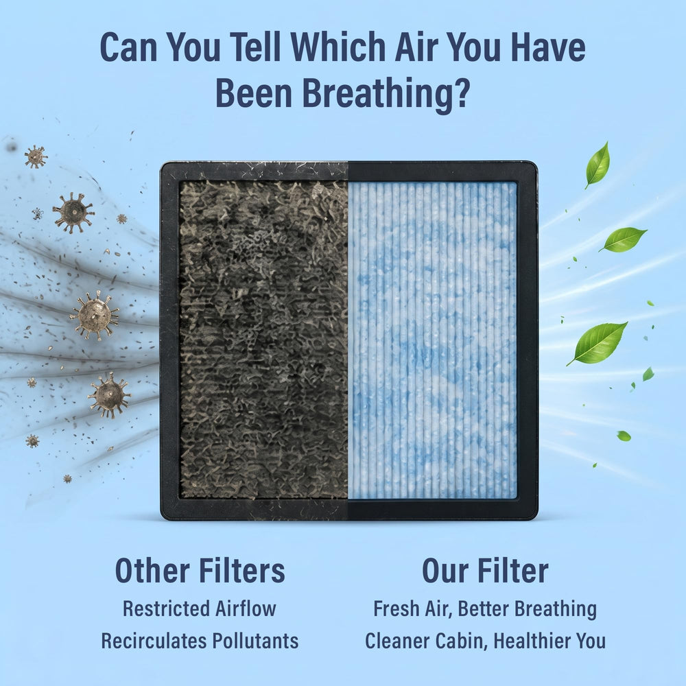 Autobase activated carbon core helps reduce odors inside the cabin.