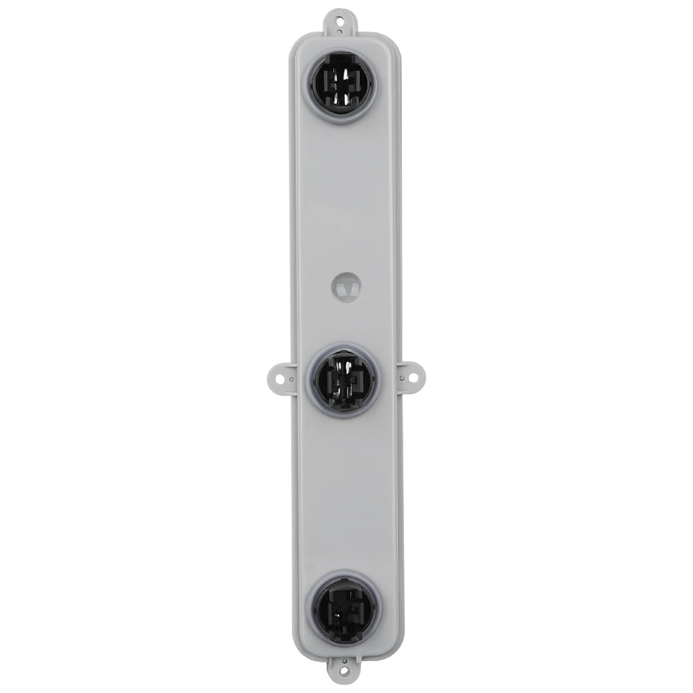 AutoBeeDen tail light connector plate left view with plug-and-play setup