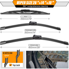 AUTOBOO 10-inch rear wiper blade for Trax keeping rear view clear
