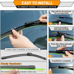 AUTOBOO complete 3-blade set includes front and rear for Countryman.