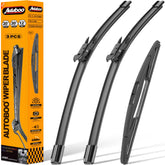 AUTOBOO 20-inch front blade on Ford Escape for improved rainy visibility.