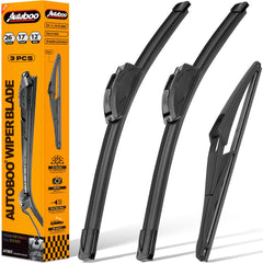 AUTOBOO 26-inch front wiper blade for Nissan Rogue, delivering clear rain visibility.