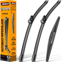AUTOBOO 26-inch left wiper blade for Honda HR-V improves visibility.
