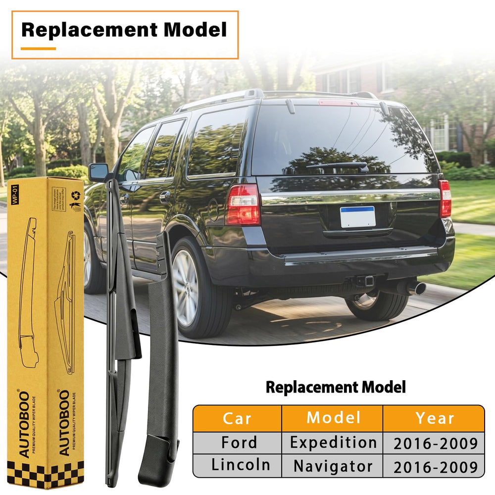 AUTOBOO 9L1Z17528B rear-wiper-arm for Lincoln Navigator provides sturdy construction and all-weather performance.