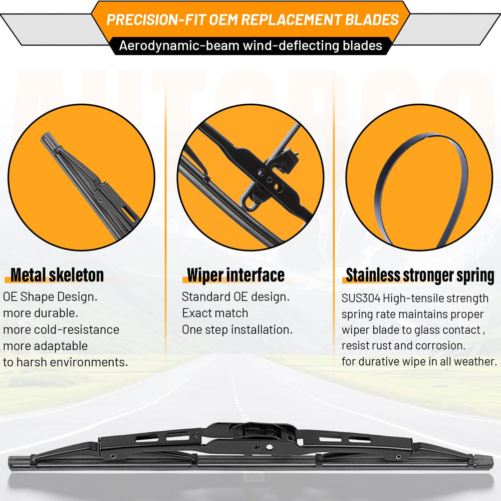 AUTOBOO all-season wiper blades system ready for diverse weather conditions
