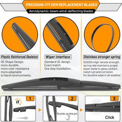 AUTOBOO all-season performance wiper design for Honda CR-V