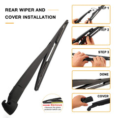 AUTOBOO easy-install rear wiper arm simplifies replacement on Jeep Wrangler JK.