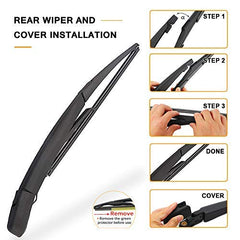 AUTOBOO easy installation guidance for rear wiper assembly.