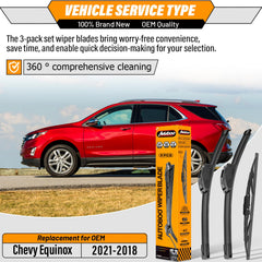 AUTOBOO front 18-inch wiper blade improves clear view on city mornings