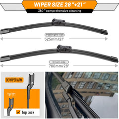 AUTOBOO windshield wiper pack of 2 displayed in packaging.